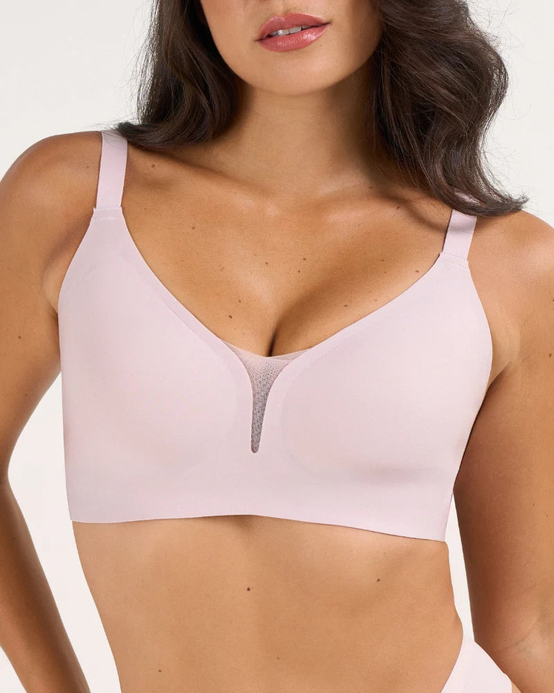 pink wireless bra
